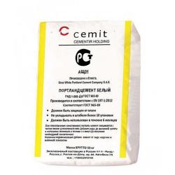 Белый цемент CEM I 52,5N CEMIT(Египет) в мешках 50кг